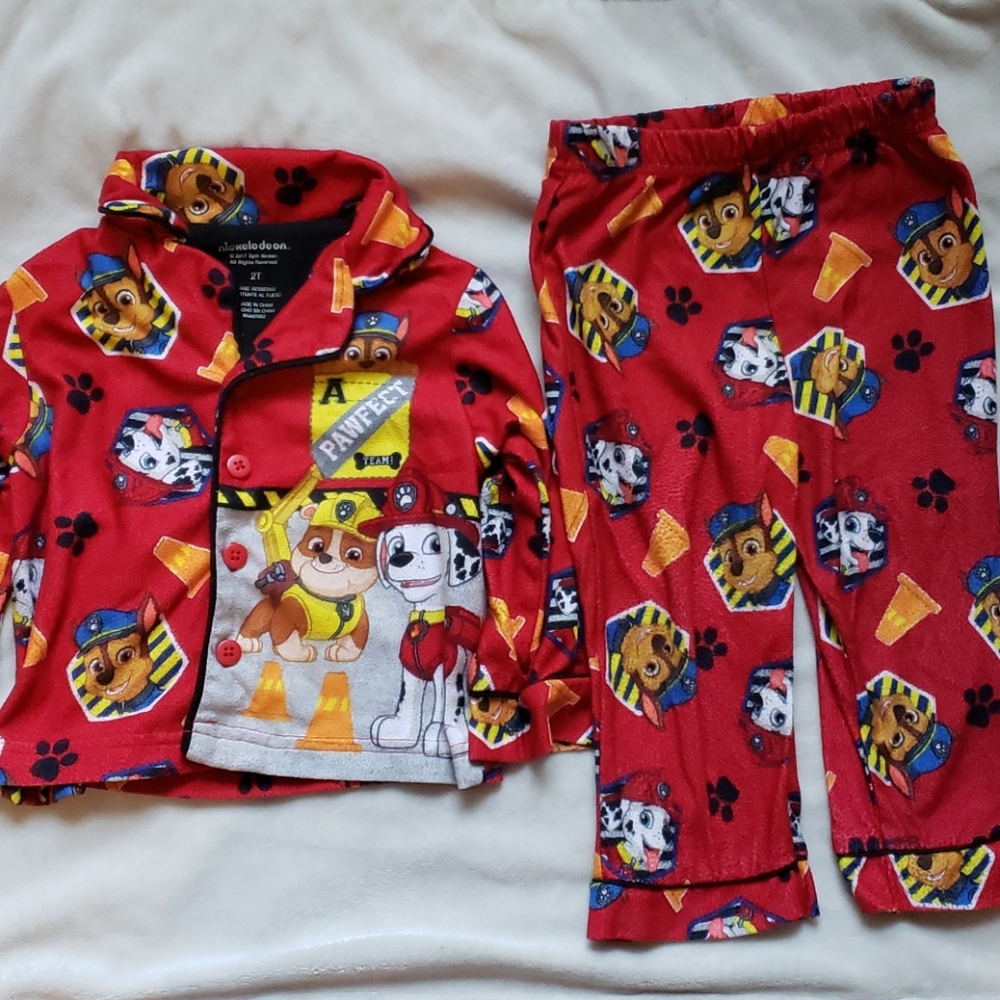 2T Paw Patrol Flannel Pajamas